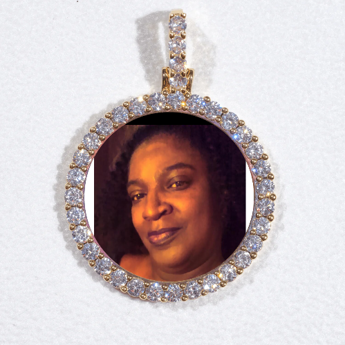 3D CIRCLE CUSTOM PICTURE PENDANT SMALL SIZE