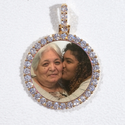 3D CIRCLE CUSTOM PICTURE PENDANT SMALL SIZE
