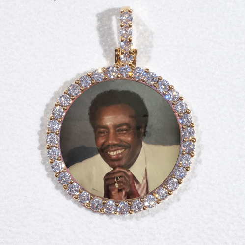 3D CIRCLE CUSTOM PICTURE PENDANT SMALL SIZE