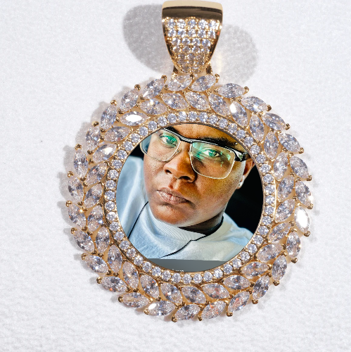 Large 3D Wheat Ear Custom Picture Pendant