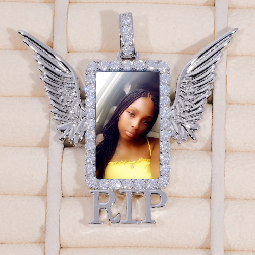 RIP WING 3D CUSTOM PICTURE PENDANT