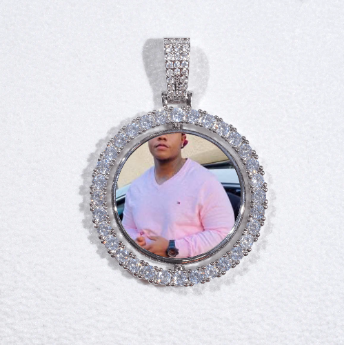 3D Spinning 2-Faced Custom Picture Pendant
