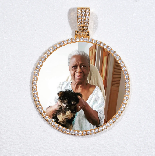 MEDIUM 3D CIRCLE CUSTOM PICTURE PENDANT