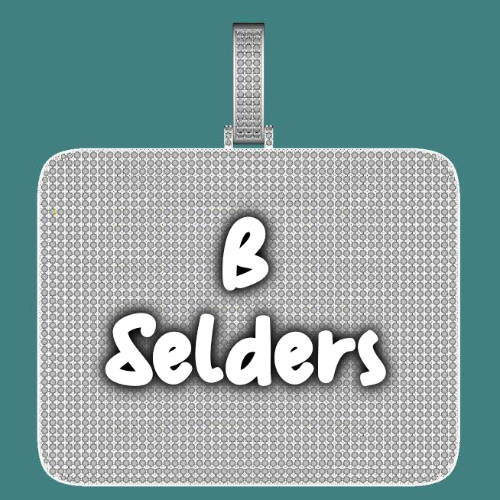 CUSTOM LETTER NECKLACE 3D BIG SQUARE