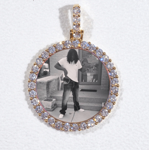3D CIRCLE CUSTOM PICTURE PENDANT SMALL SIZE