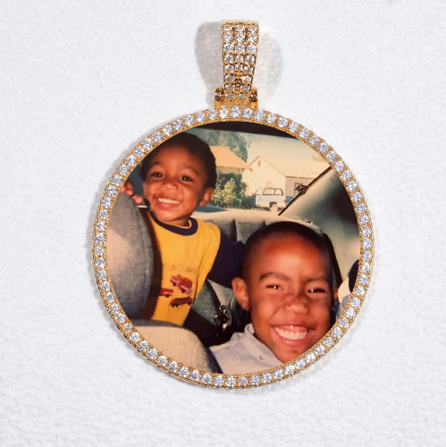 MEDIUM 3D CIRCLE CUSTOM PICTURE PENDANT