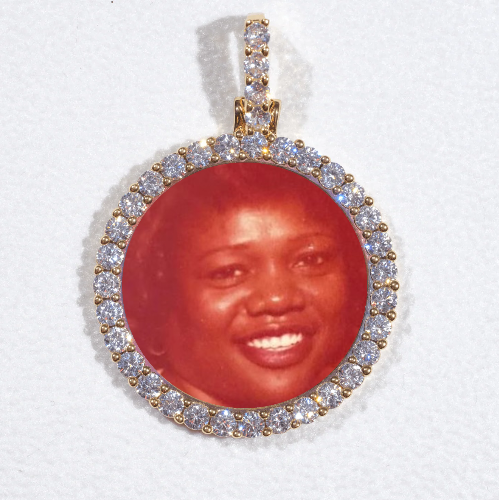 3D CIRCLE CUSTOM PICTURE PENDANT SMALL SIZE