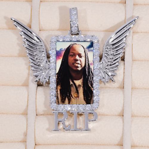 RIP WING 3D CUSTOM PICTURE PENDANT