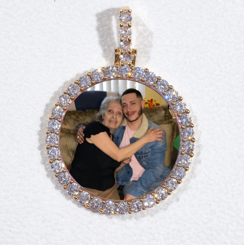 3D CIRCLE CUSTOM PICTURE PENDANT SMALL SIZE