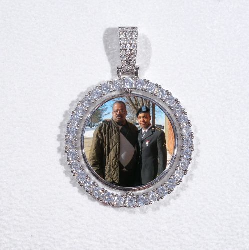 3D Spinning 2-Faced Custom Picture Pendant