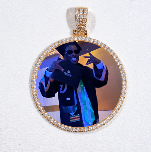 MEDIUM 3D CIRCLE CUSTOM PICTURE PENDANT