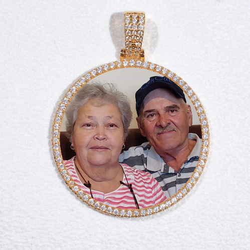 MEDIUM 3D CIRCLE CUSTOM PICTURE PENDANT