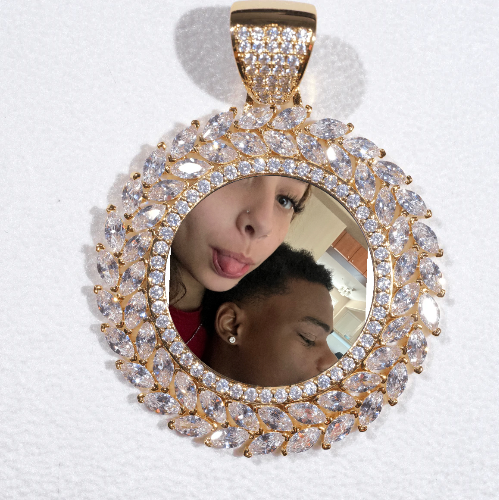 Large 3D Wheat Ear Custom Picture Pendant