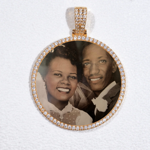 MEDIUM 3D CIRCLE CUSTOM PICTURE PENDANT