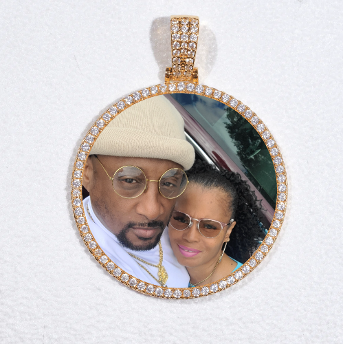 MEDIUM 3D CIRCLE CUSTOM PICTURE PENDANT