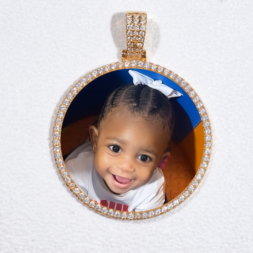 MEDIUM 3D CIRCLE CUSTOM PICTURE PENDANT