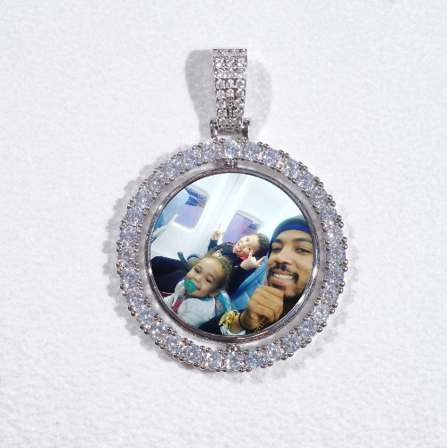 3D Spinning 2-Faced Custom Picture Pendant