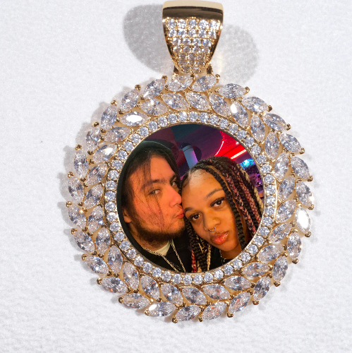 Large 3D Wheat Ear Custom Picture Pendant