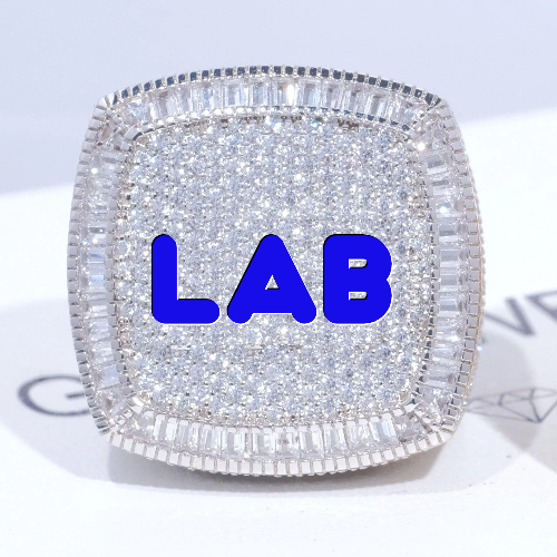 CUSTOM LETTER 3D ICED RING