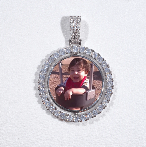 3D Spinning 2-Faced Custom Picture Pendant
