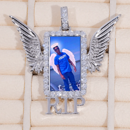 RIP WING 3D CUSTOM PICTURE PENDANT