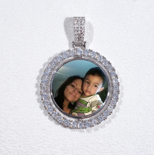 3D Spinning 2-Faced Custom Picture Pendant