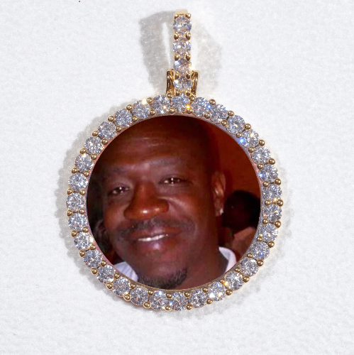 3D CIRCLE CUSTOM PICTURE PENDANT SMALL SIZE