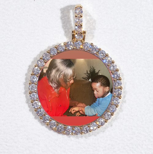 3D CIRCLE CUSTOM PICTURE PENDANT SMALL SIZE
