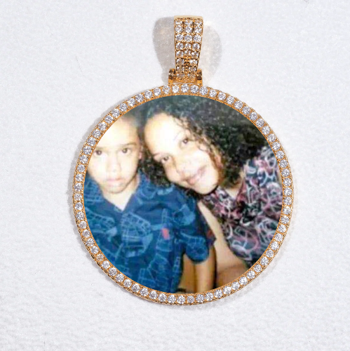 MEDIUM 3D CIRCLE CUSTOM PICTURE PENDANT