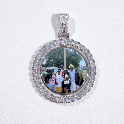 3D Spinning 2-Faced Custom Picture Pendant