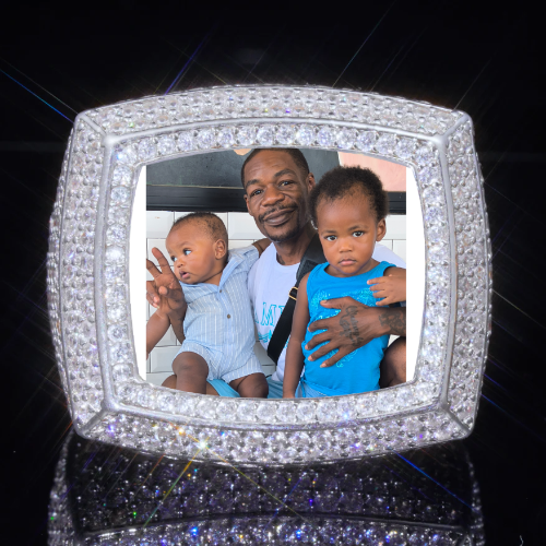 3D CUSTOM PICTURE ICED RING
