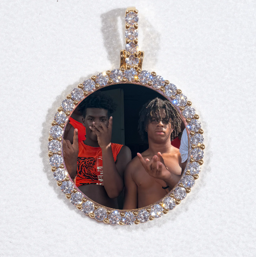3D CIRCLE CUSTOM PICTURE PENDANT SMALL SIZE
