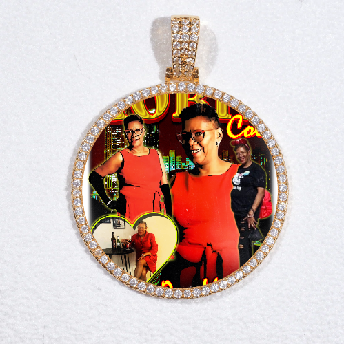 MEDIUM 3D CIRCLE CUSTOM PICTURE PENDANT