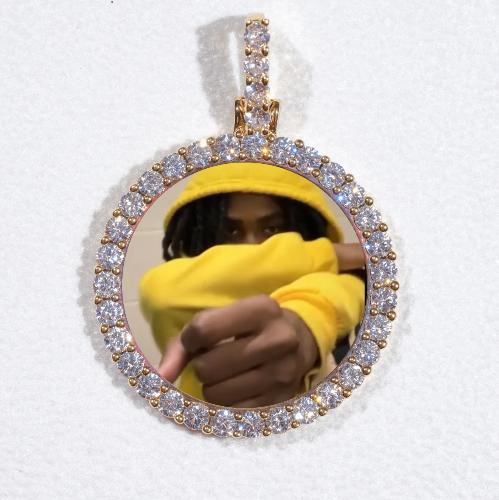 3D CIRCLE CUSTOM PICTURE PENDANT SMALL SIZE