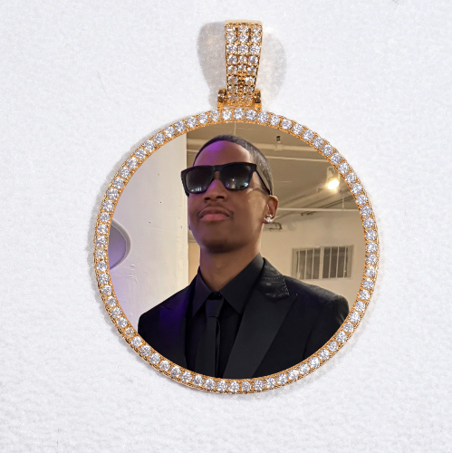 MEDIUM 3D CIRCLE CUSTOM PICTURE PENDANT