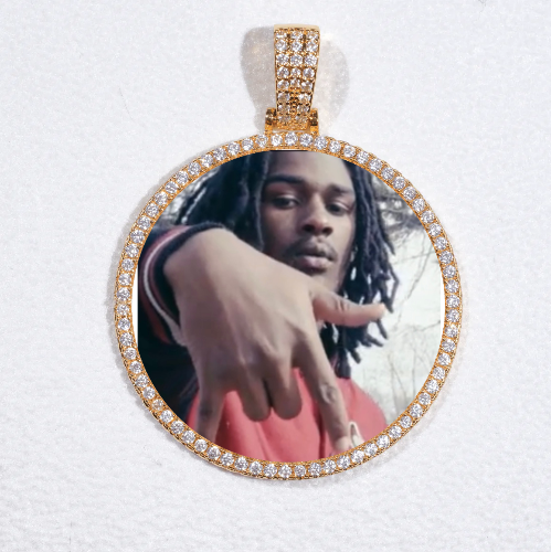 MEDIUM 3D CIRCLE CUSTOM PICTURE PENDANT