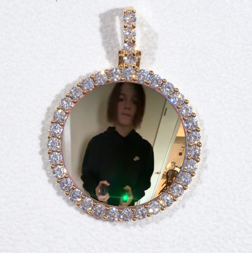 3D CIRCLE CUSTOM PICTURE PENDANT SMALL SIZE