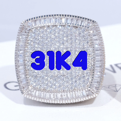 CUSTOM LETTER 3D ICED RING