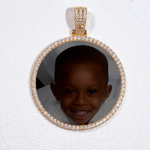 MEDIUM 3D CIRCLE CUSTOM PICTURE PENDANT