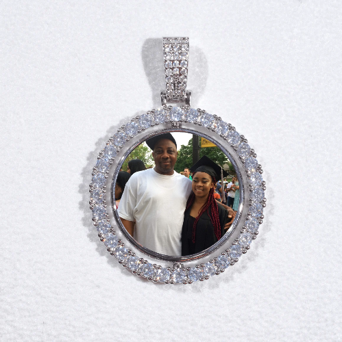 3D Spinning 2-Faced Custom Picture Pendant