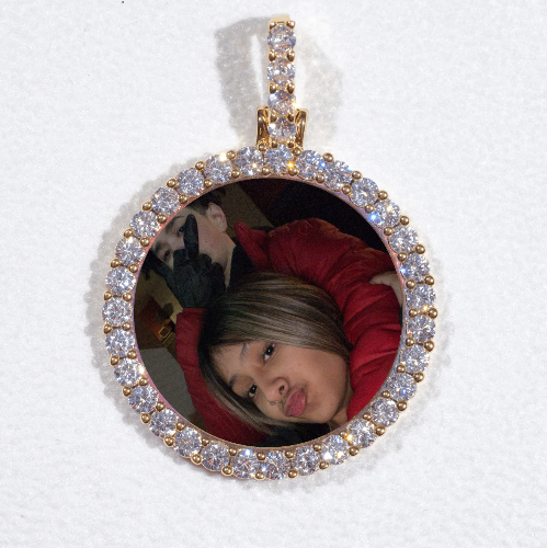 3D CIRCLE CUSTOM PICTURE PENDANT SMALL SIZE