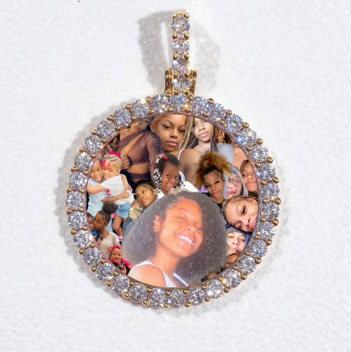 3D CIRCLE CUSTOM PICTURE PENDANT SMALL SIZE