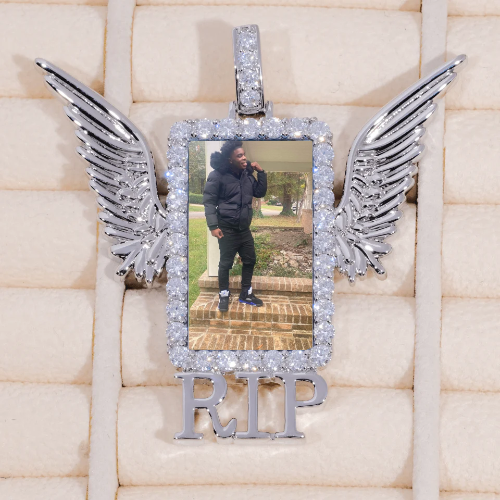RIP WING 3D CUSTOM PICTURE PENDANT