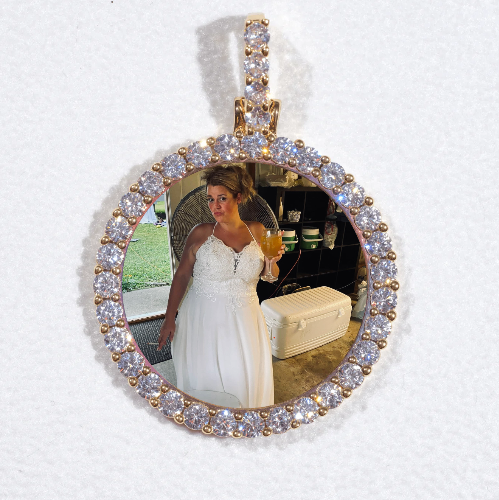 3D CIRCLE CUSTOM PICTURE PENDANT SMALL SIZE