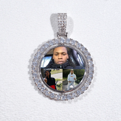 3D Spinning 2-Faced Custom Picture Pendant