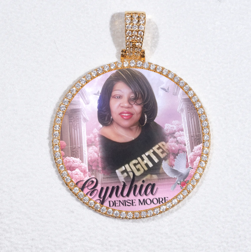 MEDIUM 3D CIRCLE CUSTOM PICTURE PENDANT