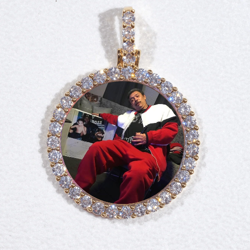 3D CIRCLE CUSTOM PICTURE PENDANT SMALL SIZE