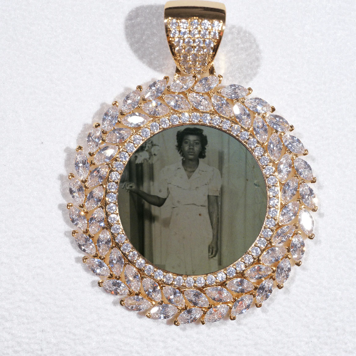 Large 3D Wheat Ear Custom Picture Pendant