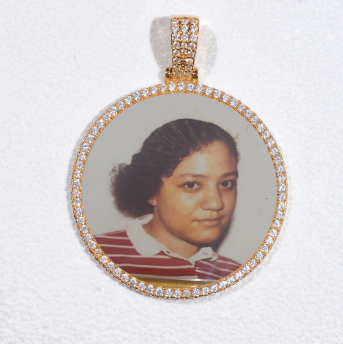MEDIUM 3D CIRCLE CUSTOM PICTURE PENDANT