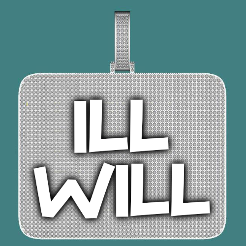 CUSTOM LETTER NECKLACE 3D BIG SQUARE